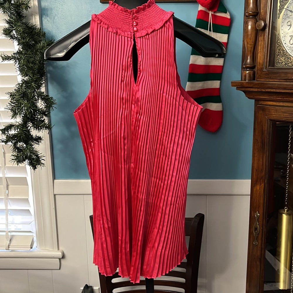 Essentials By Milano High Collared Polyester Pin … - image 3